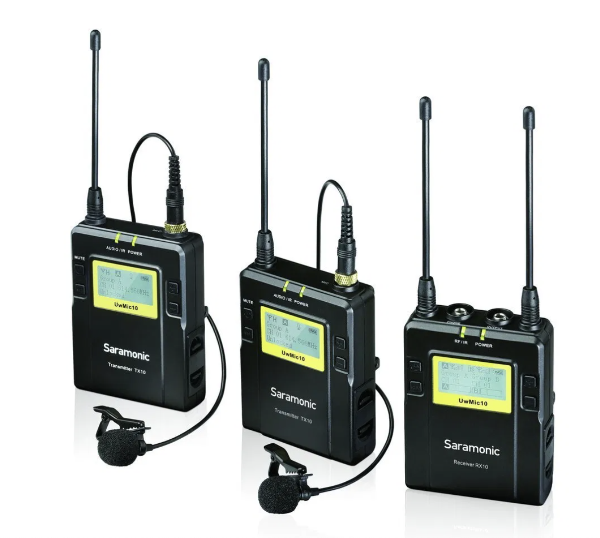Saramonic UwMic10 UHF無線麥克風組 1對2 TX10*2 + RX10